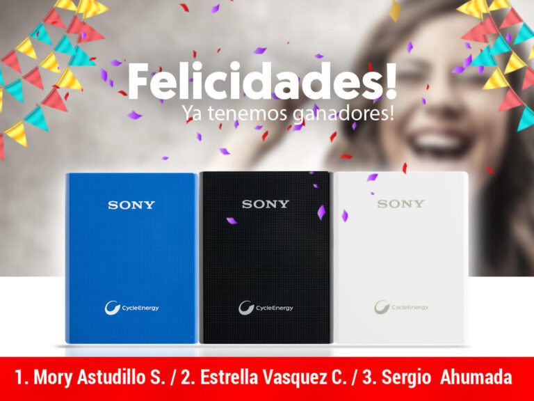 Concurso cargadores portátiles: ¡Ya tenemos ganadores!