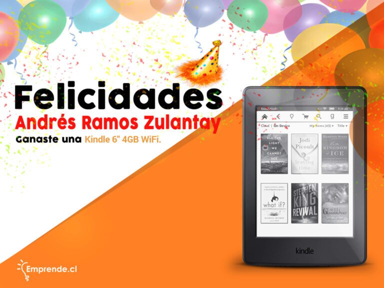 Concurso Emprende.cl: Ya tenemos ganador del Kindle 4GB WiFi