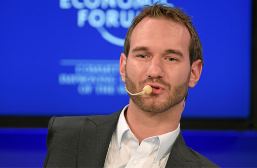 Nick Vujicic: “Si me caigo, lo intento una, y otra, y otra vez”